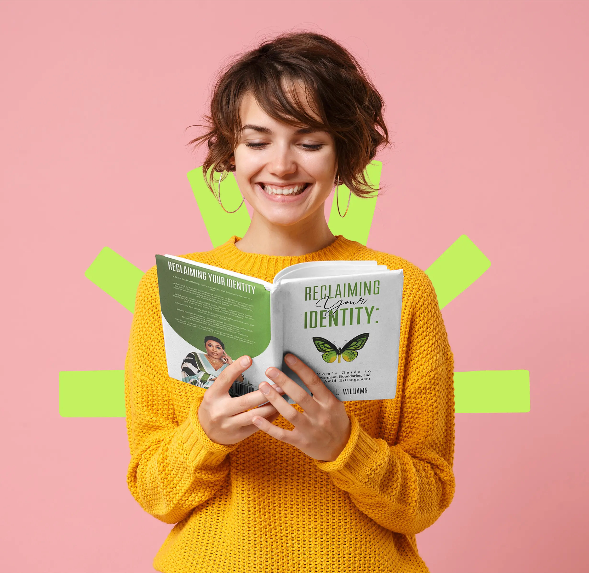 Storyteller with a book